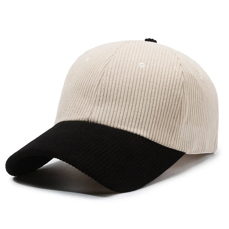 Bestickte Corduroy Baseballkappe im Vintage Stil – Moderne Cord Cap mit Stickerei & verstellbarer Passform für Damen & Herren