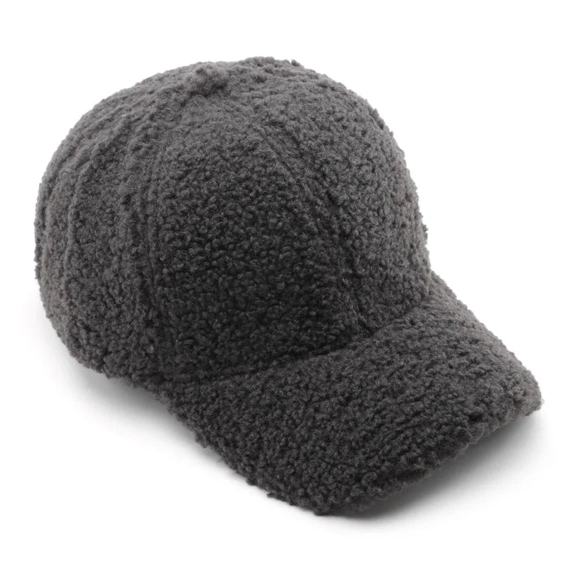 Warme Plüsch Winter Baseballkappe – Gefütterte Winter Cap mit weichem Innenfutter für Damen & Herren bei kaltem Wetter