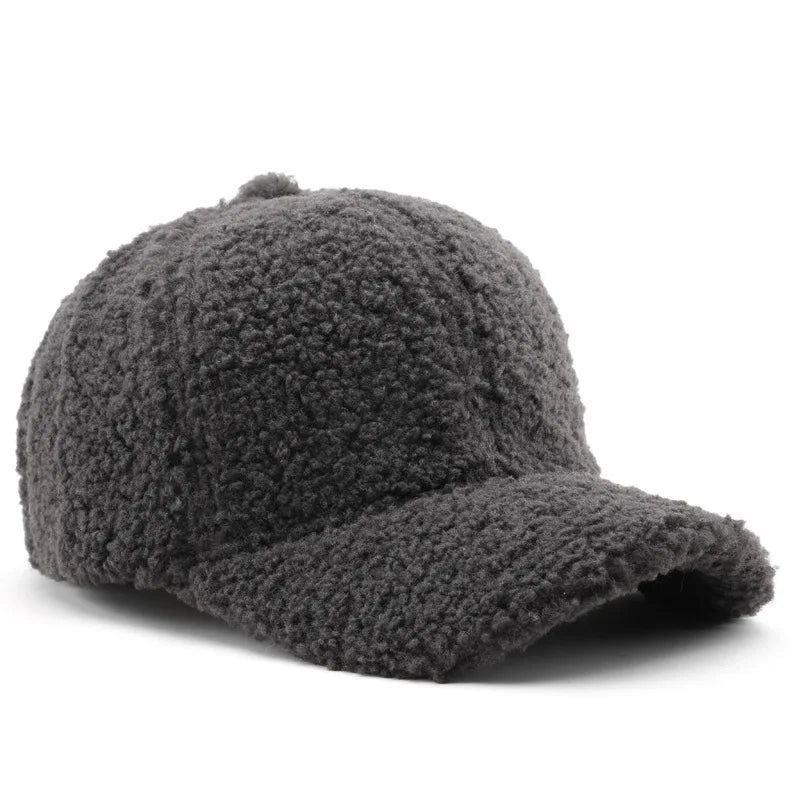 Warme Plüsch Winter Baseballkappe – Gefütterte Winter Cap mit weichem Innenfutter für Damen & Herren bei kaltem Wetter