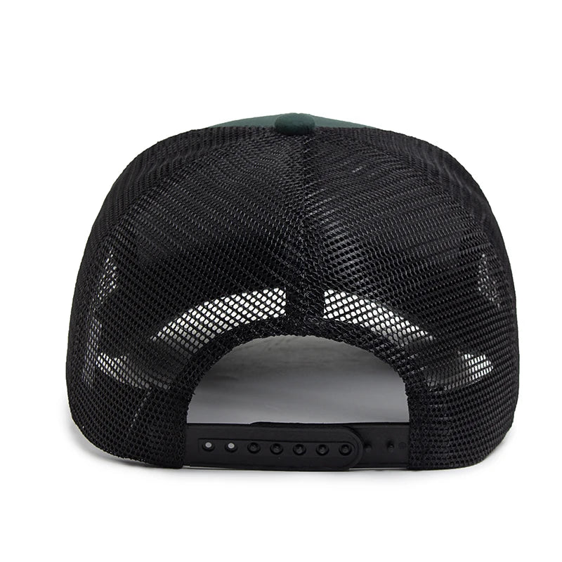 7 Panel Mesh Snapback Baseballkappe – Moderne Trucker Cap mit atmungsaktivem Netz Design & verstellbarem Snapback Verschluss für Damen & Herren