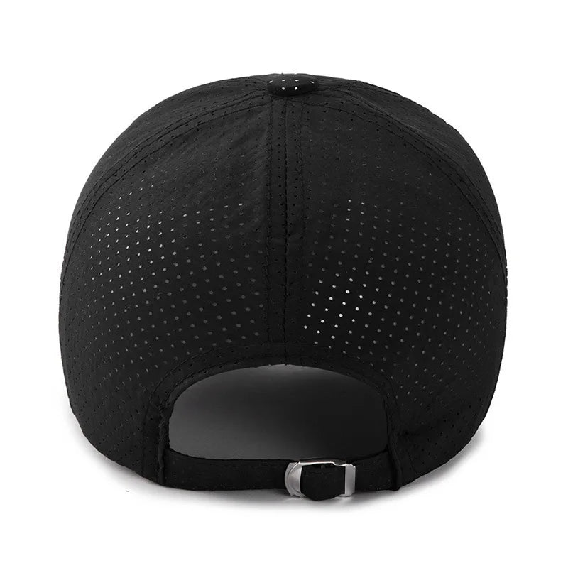 Quick Dry Mesh Sport Baseballkappe – Schnelltrocknende atmungsaktive Sport Cap für Joggen, Fitness, Outdoor, Tennis & Freizeit