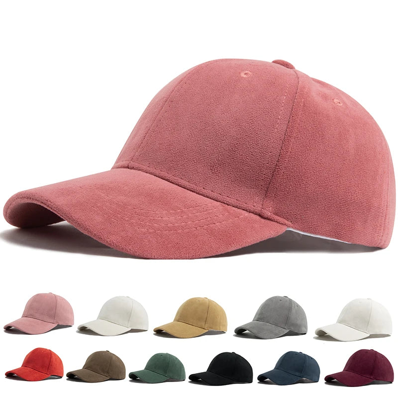 Vintage Wildleder Hip Hop Baseballkappe – Stylische Retro Cap in Wildleder Optik für Damen & Herren mit verstellbarer Passform