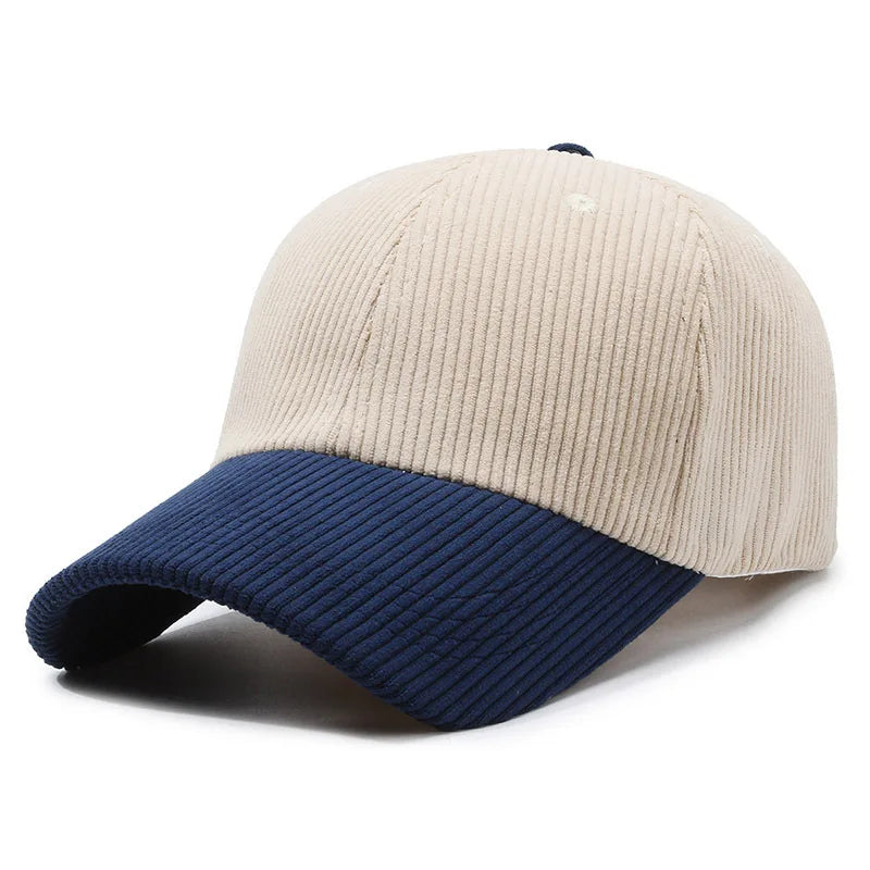Bestickte Corduroy Baseballkappe im Vintage Stil – Moderne Cord Cap mit Stickerei & verstellbarer Passform für Damen & Herren