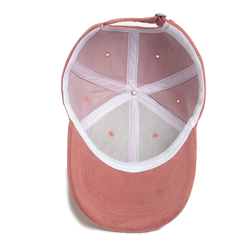 Vintage Wildleder Hip Hop Baseballkappe – Stylische Retro Cap in Wildleder Optik für Damen & Herren mit verstellbarer Passform