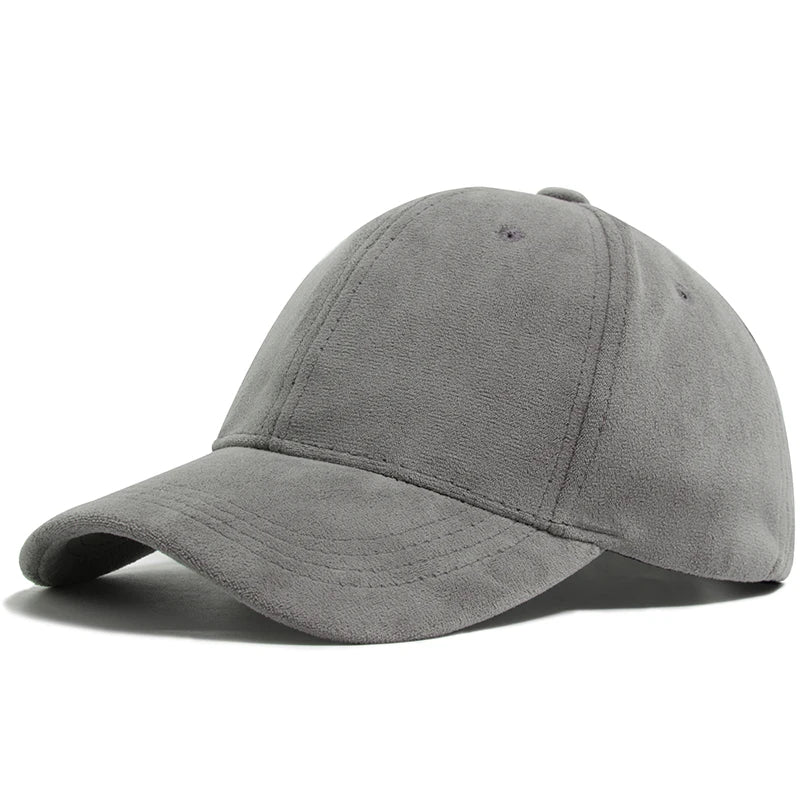 Vintage Wildleder Hip Hop Baseballkappe – Stylische Retro Cap in Wildleder Optik für Damen & Herren mit verstellbarer Passform