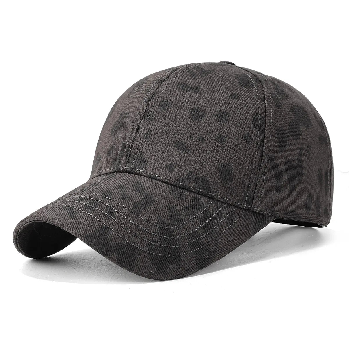 Leopard Print Duck Bill Baseballkappe – Modische Retro Cap mit Leopardenmuster & gebogenem Schirm für stylische Streetwear Looks