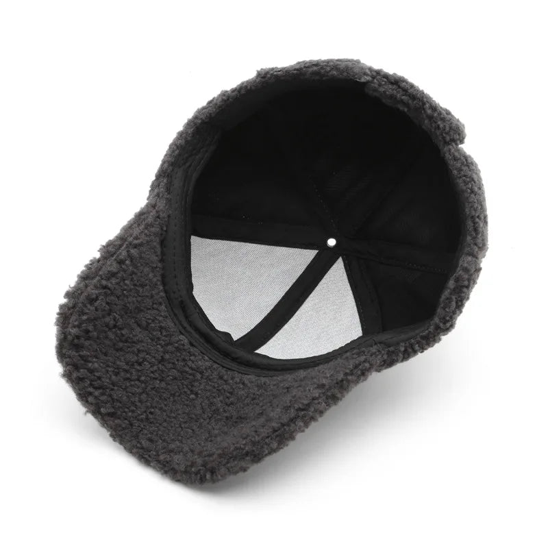 Warme Plüsch Winter Baseballkappe – Gefütterte Winter Cap mit weichem Innenfutter für Damen & Herren bei kaltem Wetter