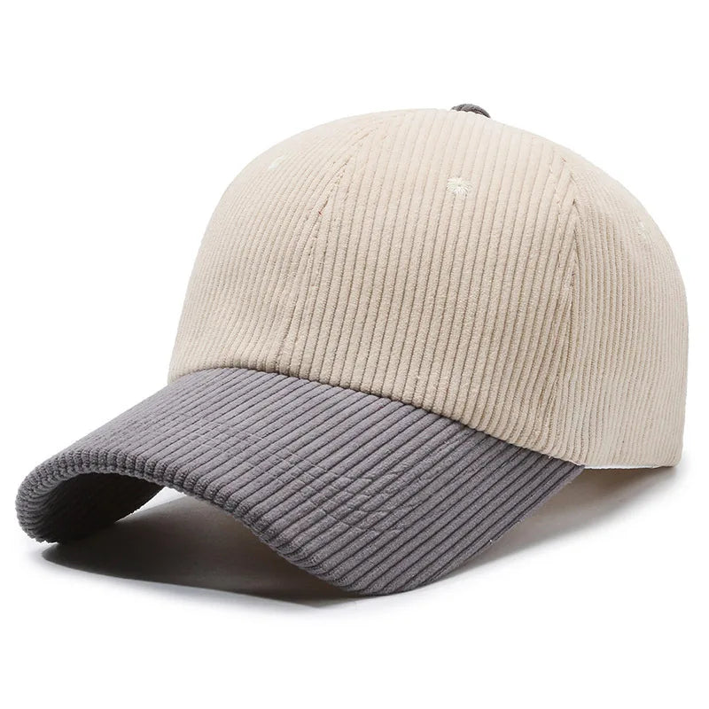 Bestickte Corduroy Baseballkappe im Vintage Stil – Moderne Cord Cap mit Stickerei & verstellbarer Passform für Damen & Herren