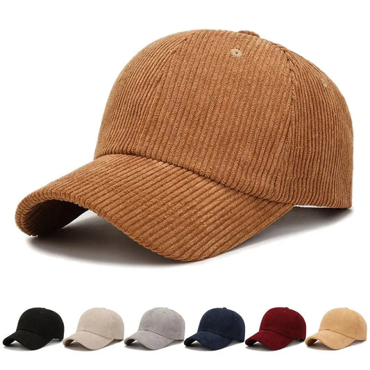 Vintage Corduroy Hip Hop Baseballkappe – Moderne Cord Cap im Retro Stil für Damen & Herren mit weichem Cordstoff Design