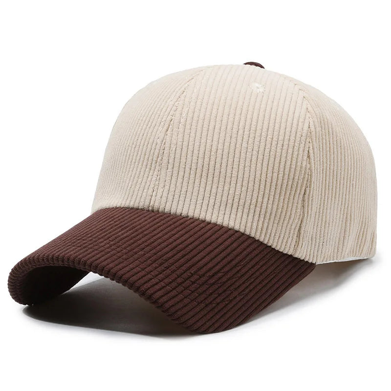 Bestickte Corduroy Baseballkappe im Vintage Stil – Moderne Cord Cap mit Stickerei & verstellbarer Passform für Damen & Herren