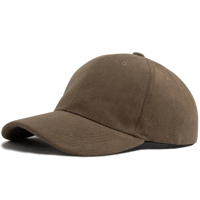 Vintage Wildleder Hip Hop Baseballkappe – Stylische Retro Cap in Wildleder Optik für Damen & Herren mit verstellbarer Passform